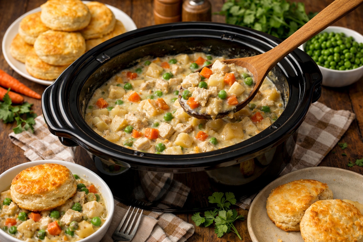 Easy Crockpot Pot Pie Chicken for Cozy Family Dinners
